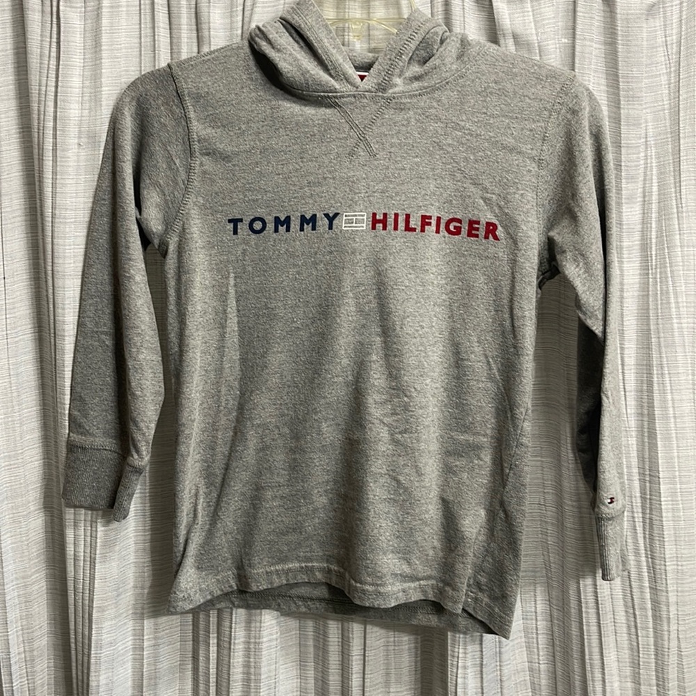 Boys Tommy Hilfiger hooded long sleeve T-Shirt